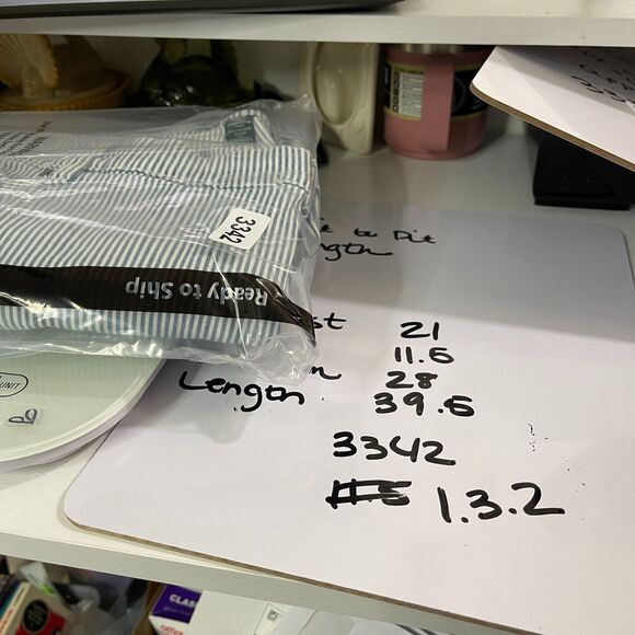 Ralph Lauren Jeans Plus Size Womens 20 Blue White Striped Denim Preppy Old Money - Picture 12 of 12